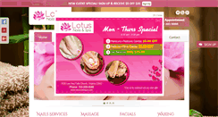 Desktop Screenshot of lotusnailzspa.com